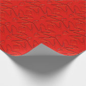 Sterren en kerstmis cadeaupapier (Hoek)