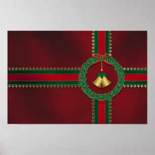 Sterren en kerstschijven poster