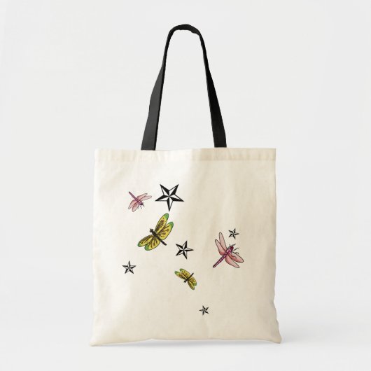 sterren en libellen tote bag (Voorkant)