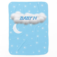 STERREN EN MAAN Baby Babydeken