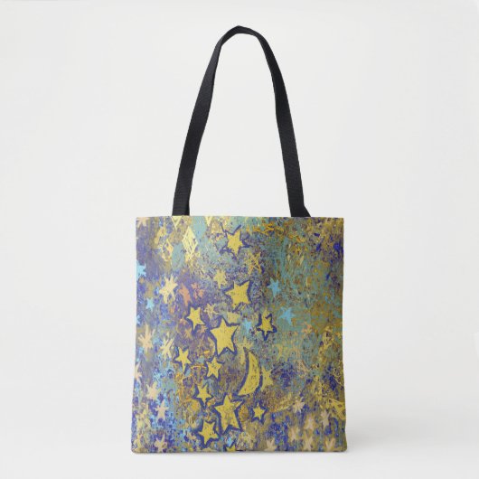 Sterren en Moon Tote Bag (Voorkant)
