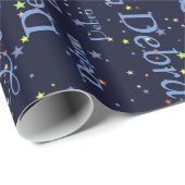 Sterren en namen . creëer uw eigen patroon cadeaupapier (Rol Hoek)