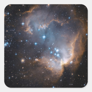 Sterren en Nebulae Vierkante Sticker