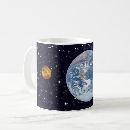 Sterren en planeten koffiemok (Voorkant links)
