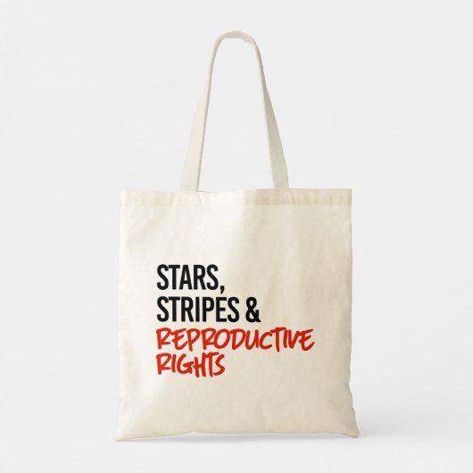 Sterren en reproductieve rechten tote bag (Achterkant)