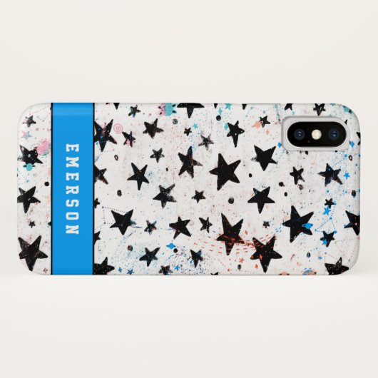 sterren en ruimtevaart - astronomisch patroon Case-Mate iPhone case (Achterkant (horizontaal))