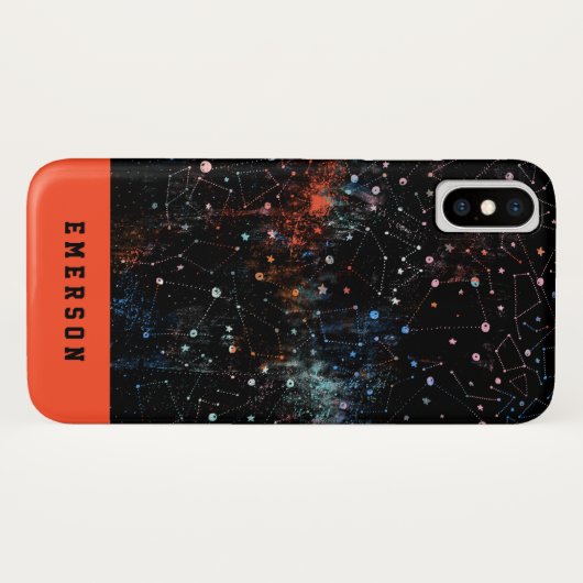 sterren en ruimtevaart - astronomisch patroon Case-Mate iPhone case (Achterkant (horizontaal))