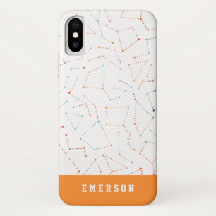 sterren en ruimtevaart - astronomisch patroon iPhone x hoesje