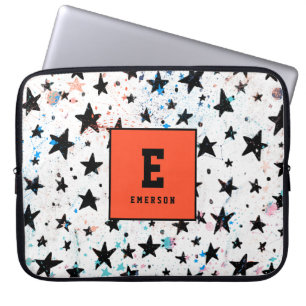 sterren en ruimtevaart - astronomisch patroon laptop sleeve