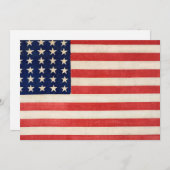 sterren en strepen Amerikaanse vlag Bedankkaart (Voorkant / Achterkant)