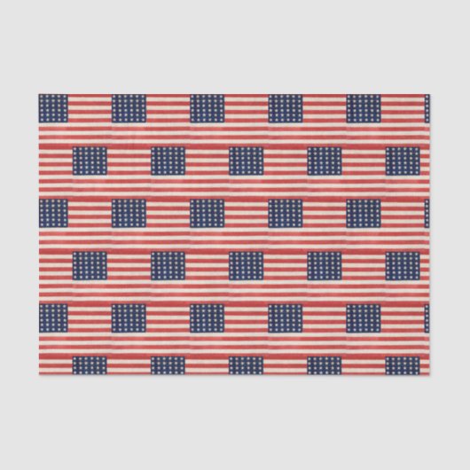  sterren en strepen Amerikaanse vlag Tissuepapier (Voorkant)