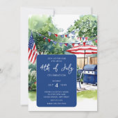 Sterren en strepen BBQ Bash Kaart (Voorkant)