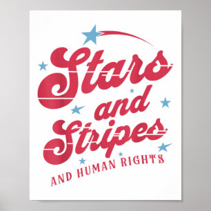 Sterren En Strepen En Feministische Vierde Juli Me Poster