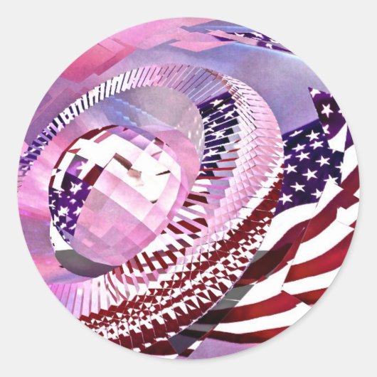 Sterren en strepen Envelope Seal en Sticker (Voorkant)