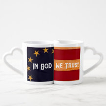 Sterren en strepen gekoppeld mokken