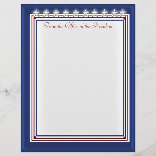 Sterren en strepen (gepersonaliseerd plakboek papi gepersonaliseerd briefhoofd (Voorkant)