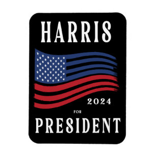 Sterren en strepen Kamala Harris voor President 20 Magneet
