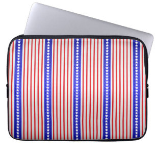 Sterren en strepen laptop sleeve