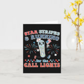 Sterren en strepen lopen voor calllights 4e van J Kaart (Gele Bloem)