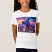 Sterren en strepen met Zebra Zanzibar - T-shirt (Voorkant)