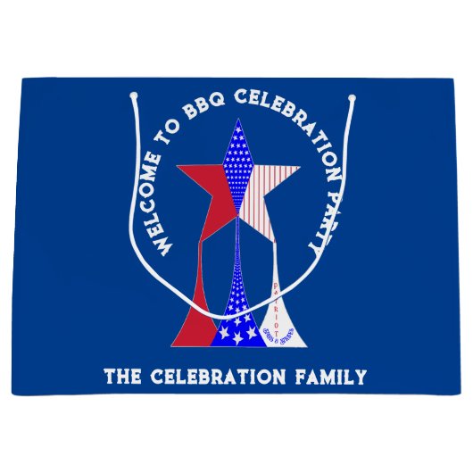 Sterren en strepen Patriot Groot Cadeauzakje (Voorkant)