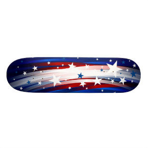 Sterren en strepen Rood Wit Blauw 4 juli Skateboard