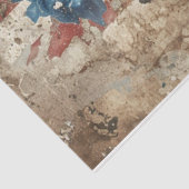 Sterren en strepen Rozen Tissuepapier (Detail)