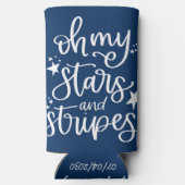 Sterren en Strepen Tekst ontwerp 4 juli Feestje (Achterkant)