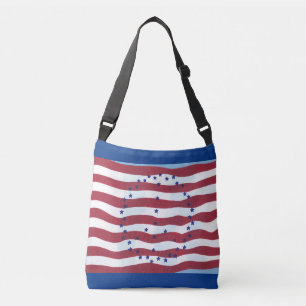 Sterren en strepen Vredesteken Vlag Canvas Tassen