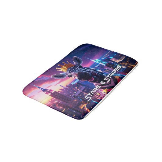 Sterren en strepen Zebra Zanzibar Badmat (Gekanteld)