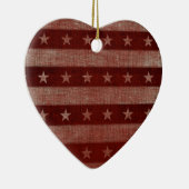 Sterren en stripes Keramisch kerstversiering Keramisch Ornament (Rechts)