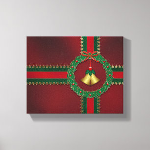 Sterren en stripes kerstcanvas afdrukken
