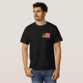 sterren en stripes met Amerikaanse vlag T-shirt (Voorkant volledig)