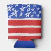 Sterren en Stripes, patriottisch, 4 juli Blikjeskoeler (Achterkant)