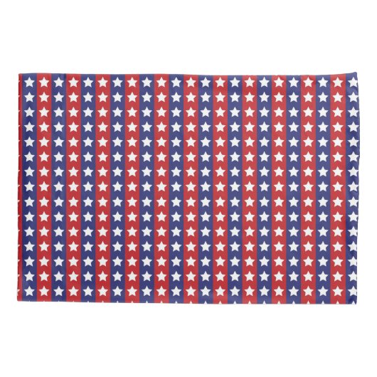 Sterren en Stripes Rood wit en blauw Kussensloop (Achterkant)