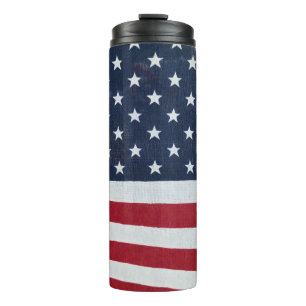 Sterren en stripes thermisch getumbler thermosbeker