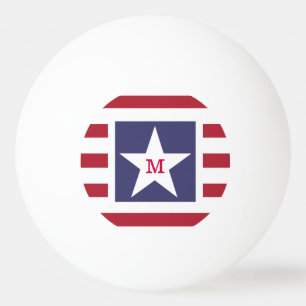  sterren en Stripes USA Momogram Pingpongballen