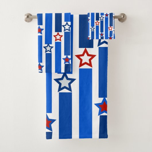 Sterren en stripes, vierde juli bad handdoek (Insitu)