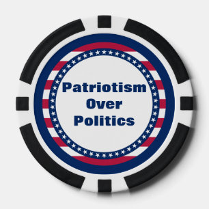Sterren en strips over politiek poker chips