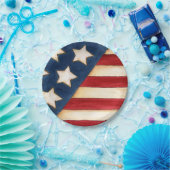 Sterren en strips papieren bordje (Feest)