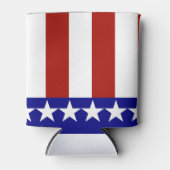 Sterren en strips van rood, wit en blauw blikjeskoeler (Voorkant)