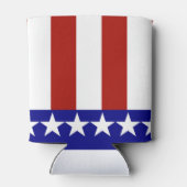 Sterren en strips van rood, wit en blauw blikjeskoeler (Achterkant)