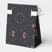 Sterren en uniek ruimteschip patroon bedankdoosjes (Achterkant)
