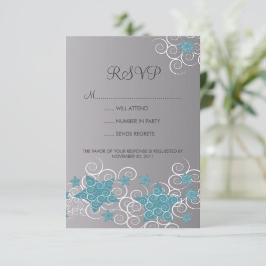 Sterren en wervelingen feestdag feestdag RSVP (Staand voorkant)