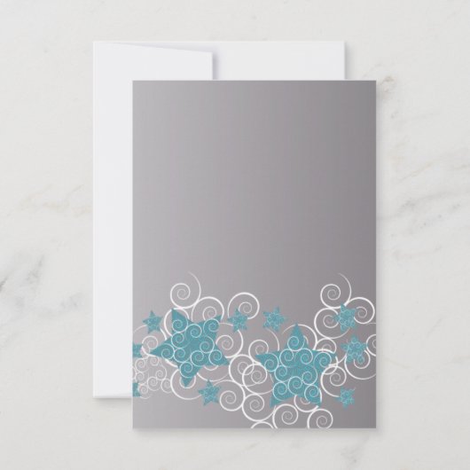 Sterren en wervelingen feestdag feestdag RSVP (Achterkant)