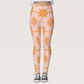Sterren en zonneschermen voor geometrische patrone leggings (Voorkant)