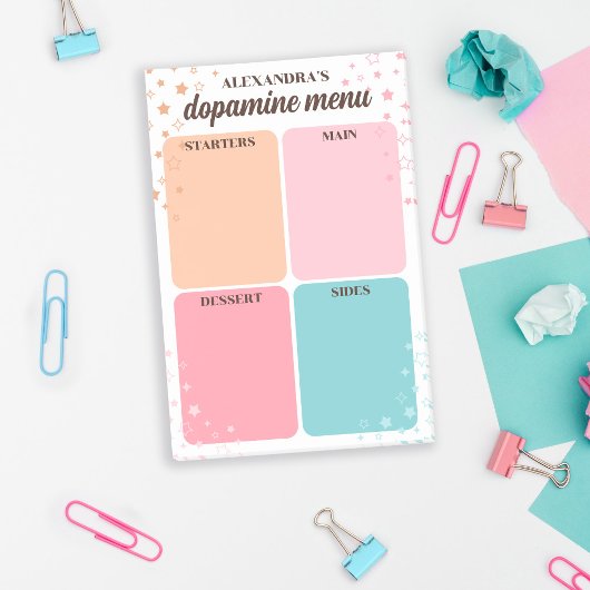 Sterren Flakkeringen Roze Blauw Dopamine Menu Post-it® Notes