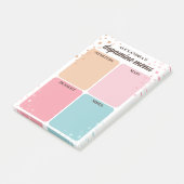 Sterren Flakkeringen Roze Blauw Dopamine Menu Post-it® Notes (Schuin)