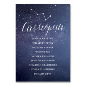 Sterren Galaxy Bruiloft Zitkaart Kaart Cassiopeia (Voorkant)