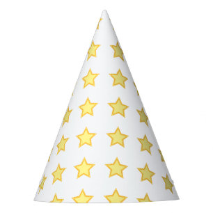 Sterren Geel eenvoudig Verjaardag Magisch feest Feesthoedjes